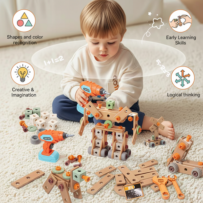 Ultimate STEM Play Magic Toolbox (190 pcs)